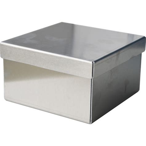 metal rectangular box|2' x stainless steel box.